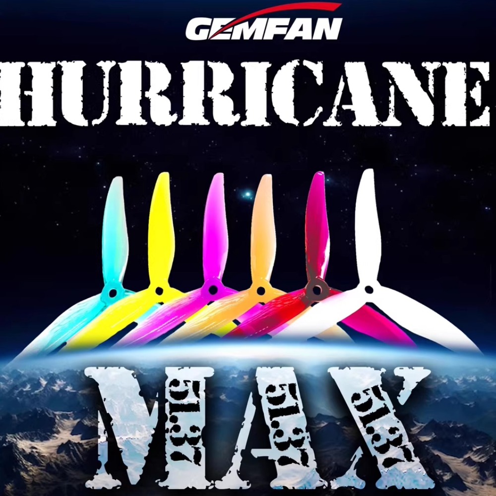 2Pairs Gemfan Hurricane 51377  - Fpv Drone Propeller 评论和价格