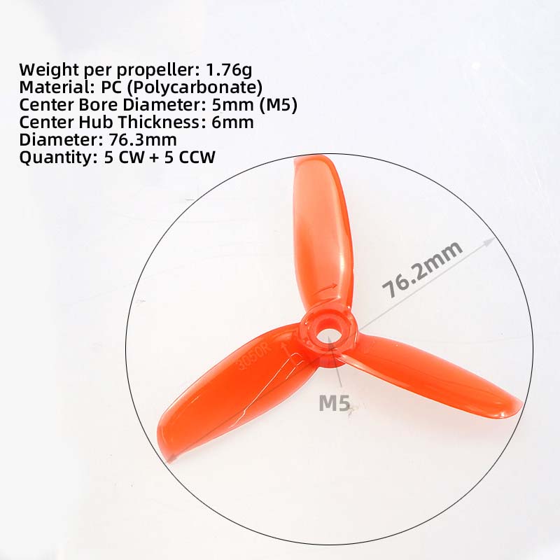 3050 3 Inch Propellers, 5CW 5C - Fpv Drone Motor 评论和价格